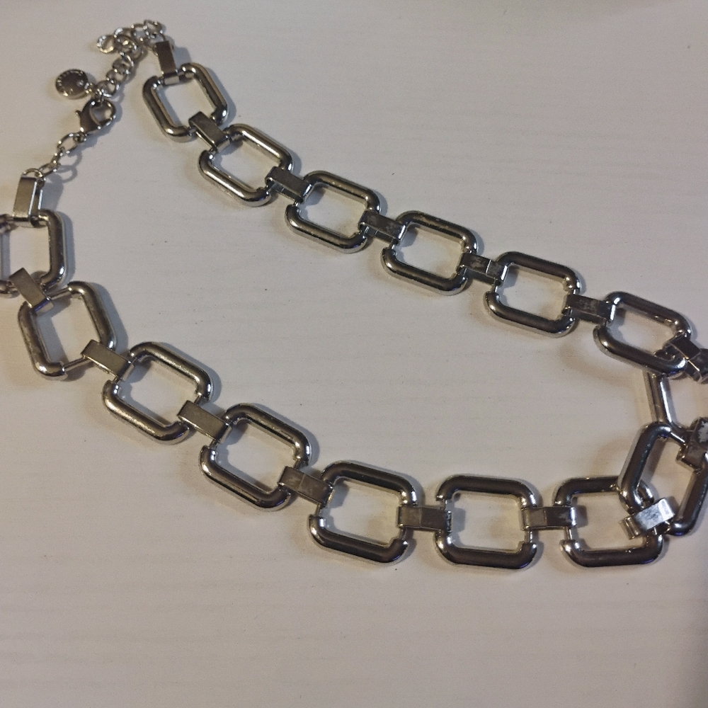 Silver Chain Link Necklace